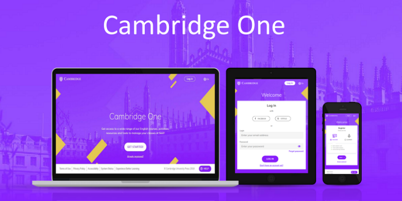 Plataforma con recursos de aprendizaje Cambridge One